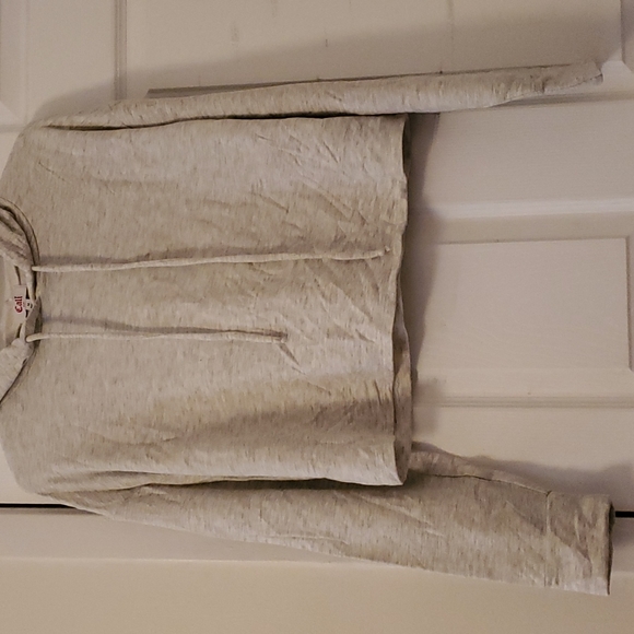 Gray Cropped Sweatshirt - Picture 8 of 10